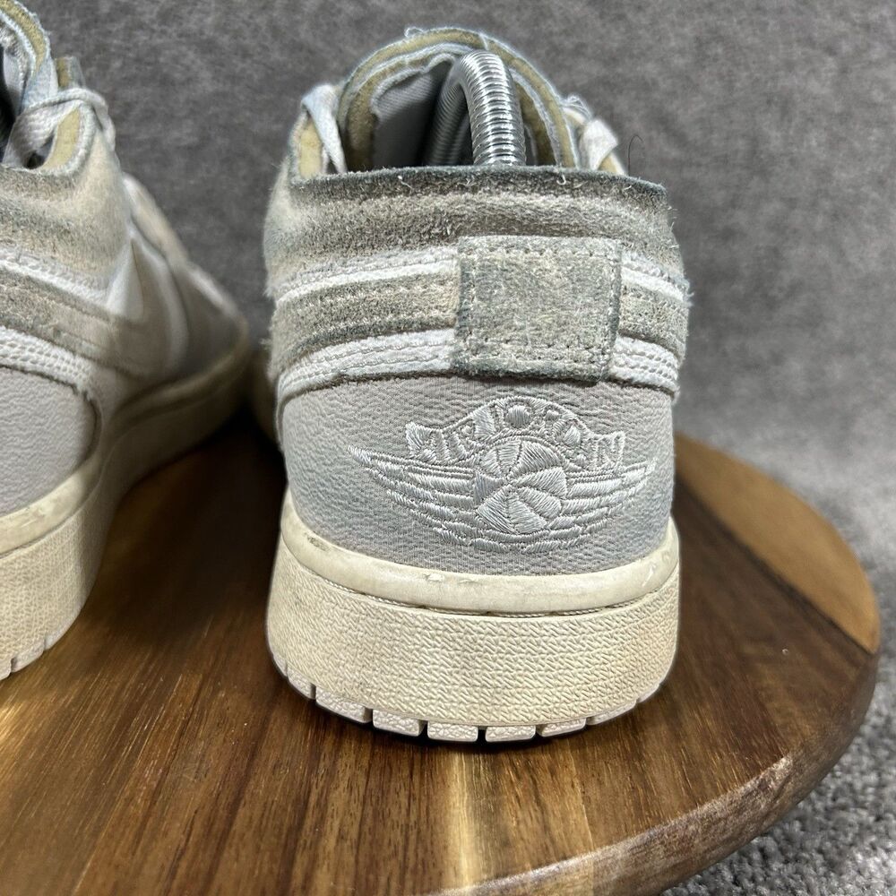 Nike Air Jordan 1 Low DN1635-002 Mens Size 9 Tech Grey White Athletic Shoes Used - Picture 7 of 12
